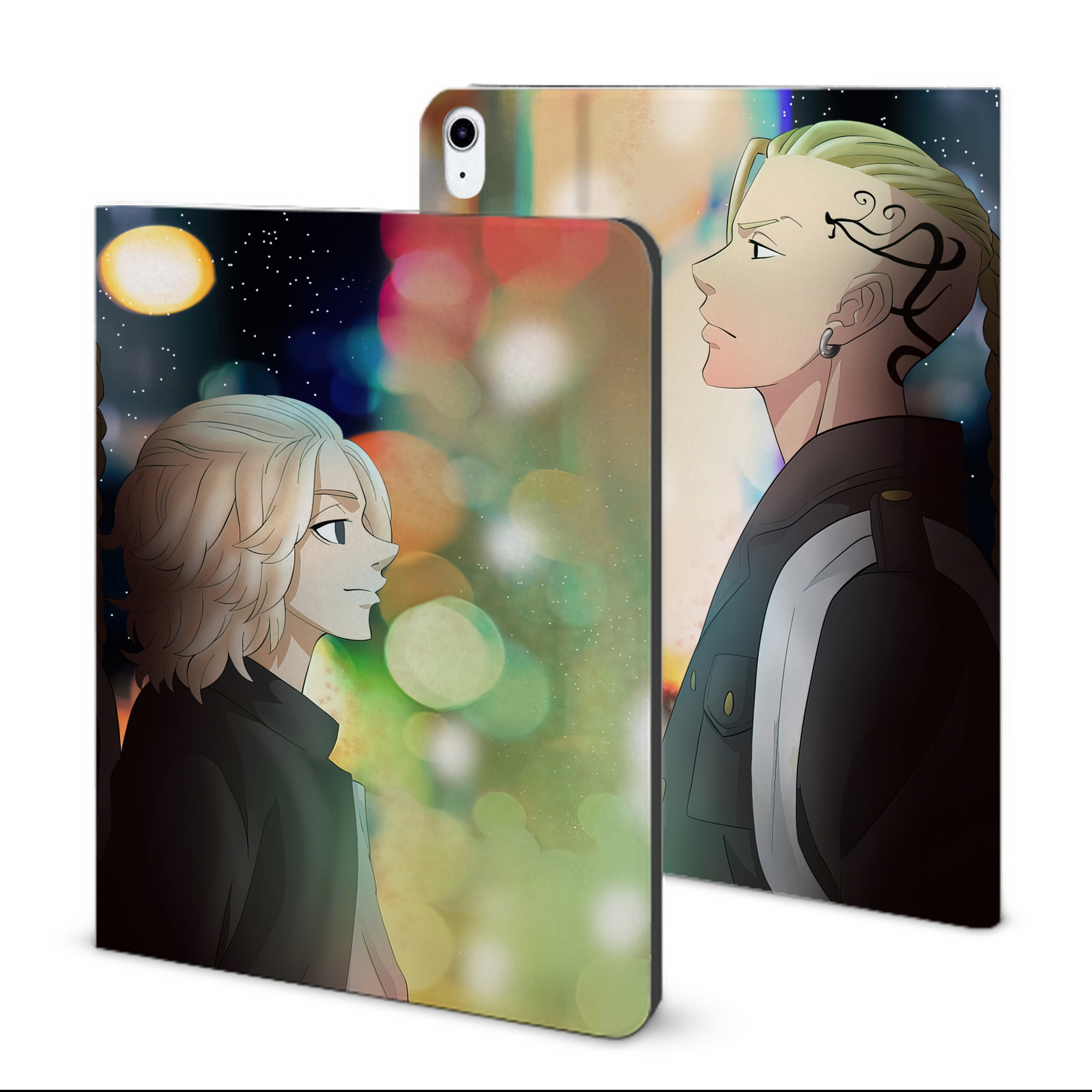 （画像用） 東京リベンジャーズ Tokyo Revengers IPad ケース ブック型 PUレザー TPU 耐衝撃 軽量 薄型 ペン収納なし 全面保護 IPad 各モデル対応